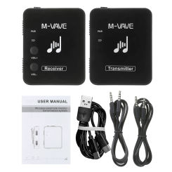 M-vave WP-10 2.4G Wireless System Earphone Monitor Transmitter Receiver Support Stereo Recording