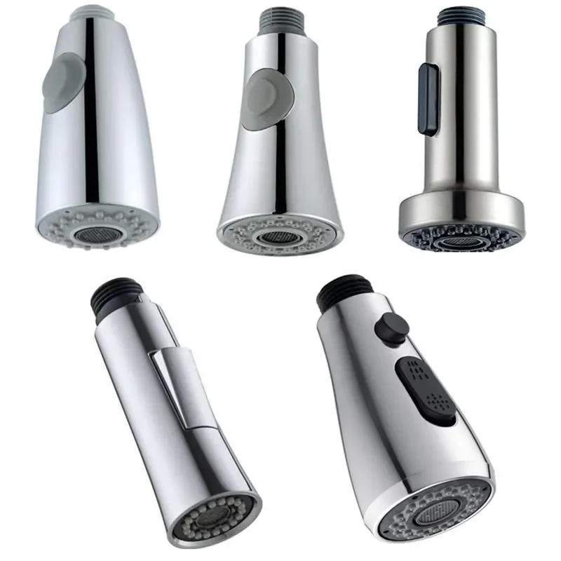 Description Picture 2 of itemABS Pull Out Spray Shower Head Sink Mixer Kitchen Spare Replacement Tap Sprayer Black Faucet Nozzle