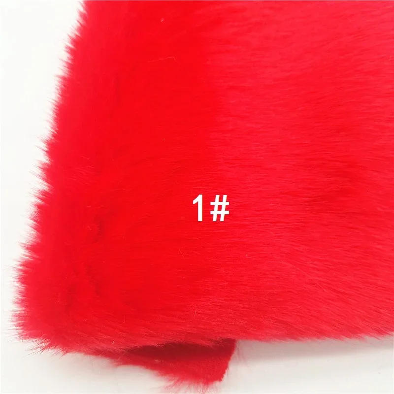 Description Picture 4 of itemImmitation Fur Fabric Sheets Red White Green Cream Colors Fur Leather with Knited Backing Fur for Toys Bows DIY GM367B
