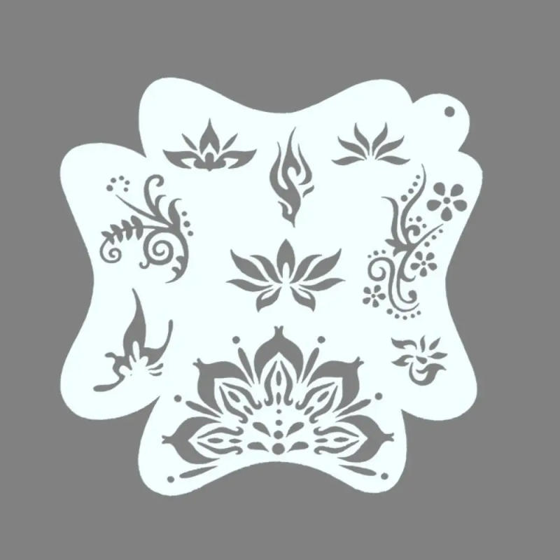 Description Picture 5 of itemCopying Stencils Face Paint Templates Hollowed Decorative DIY Body Art Paint Stencils Handcraft Easily Use