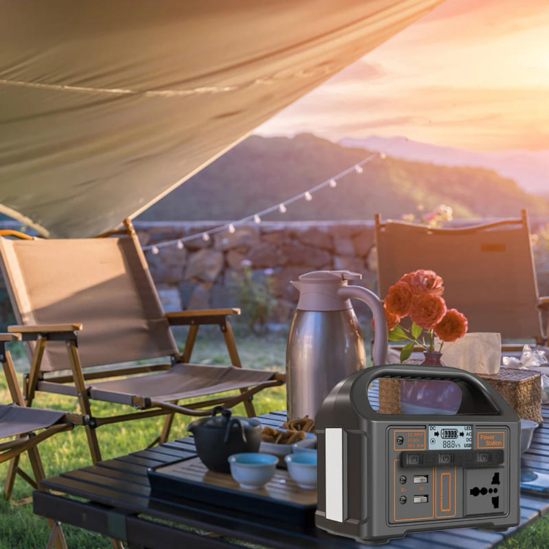 Description Picture 6 of itemPortable Solar Power Station Power Generator 100W 110V/220V 24000mAh LED Light Emergency Solar Power Bank for Outdoor Camping