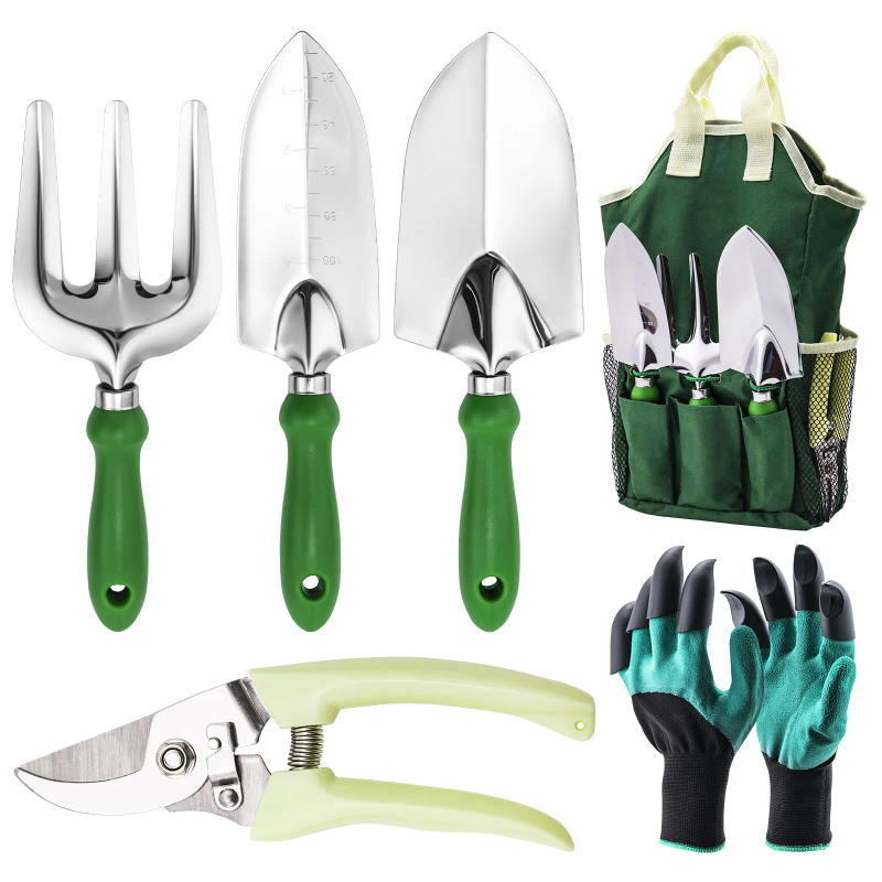 Description Picture 3 of itemGardening Tools Set Including Garden Shear Claw Gardening Gloves Cultivator Transplant Trowel Soil Scoop Outdoor Planting Tools