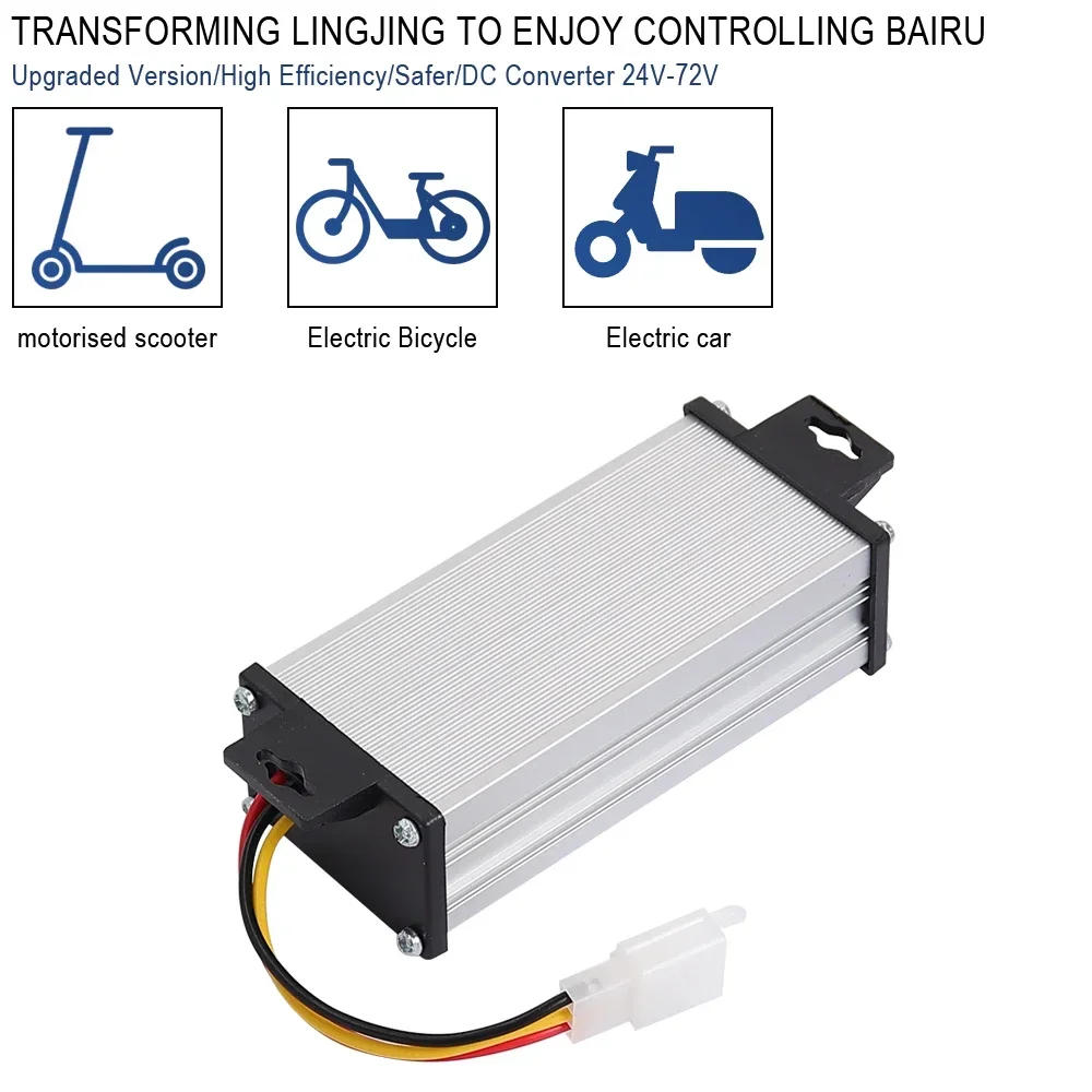 Description Picture 4 of itemElectric Scooter Electronic DC Transformer 36V-72V/36V-96V To 12V/10A 20A Electric Bicycle Converter Adapter Down Transformer