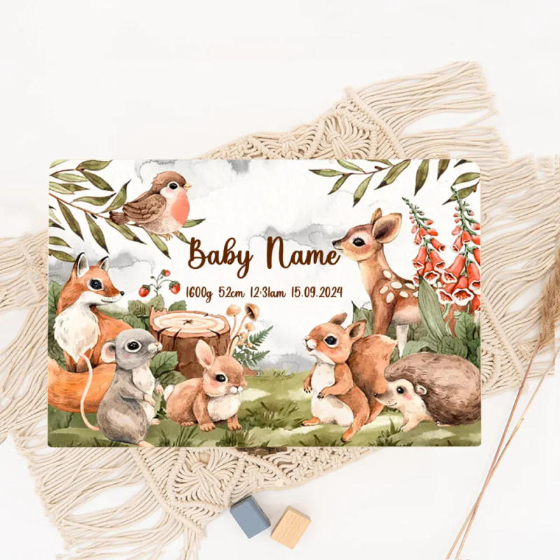 Description Picture 4 of itemPersonalized Baby Wooden Memory Box Custom Kids Birthday Present Newbron Keepsake Boxes Umbilical Cord Case Infant Shower Gift