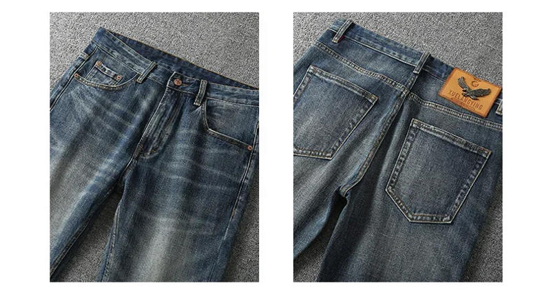 Description Picture 3 of itemRetro Do The Old Straight Jeans Men Casual Loose Baggy Denim Pants Streetwear Trousers Premium Clothes