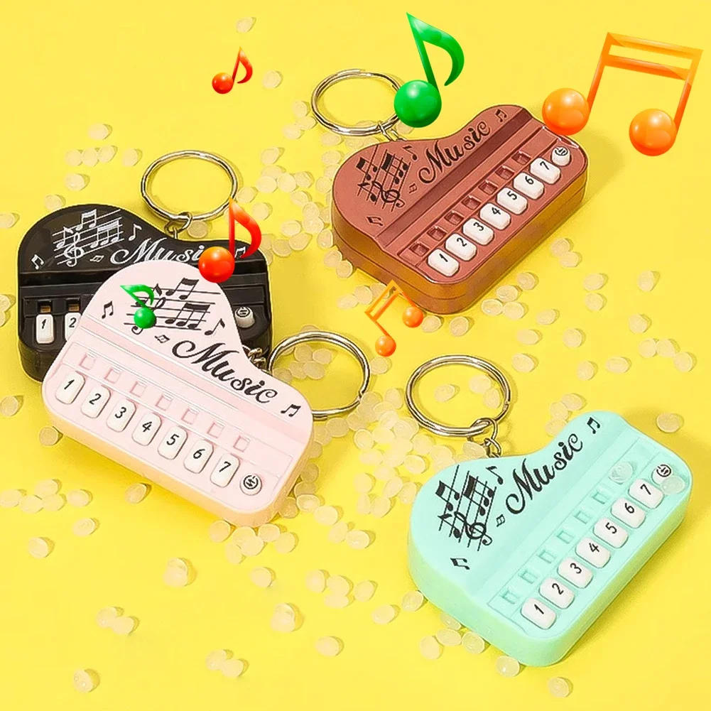 Description Picture 3 of itemNew Piano Toy Keychain Mini Electronic Organ Piano Key Chain with Lights Multifunctional Electronic Piano Pendant Keyring Gift