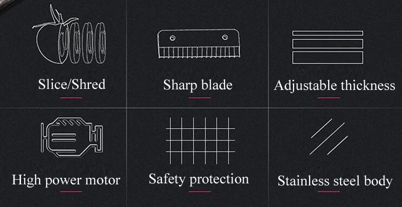 Description Picture 4 of itemShredder Commercial Multi-Functional Vegetable Cutting Machine Radish Slicer Sweet Potato Dicer Electric Potato Vegetable Cutter
