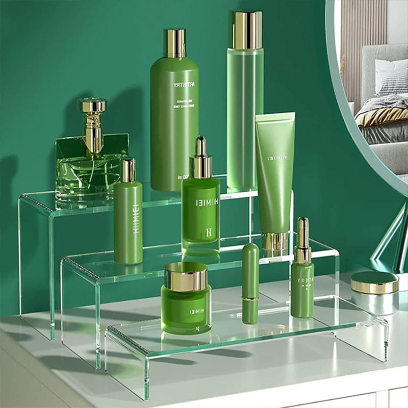 Description Picture 5 of itemAcrylic Plexiglass Jewelry Display Rack Jewelry Cosmetics Display Rack Window Dessert Display Rack Shoe Divider U-Shape