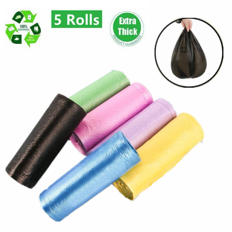 Description Picture 3 of item5 Rolls Portable Camping Festival Toilet Home Clean Composting Biodegradable Bag Outdoor Tool