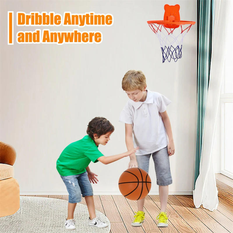 Description Picture 3 of itemSilent Basketball Indoor Mute Bouncing Ball High Density PU Foam Squeezable Quiet Basketball No Noise Children Sports At Home
