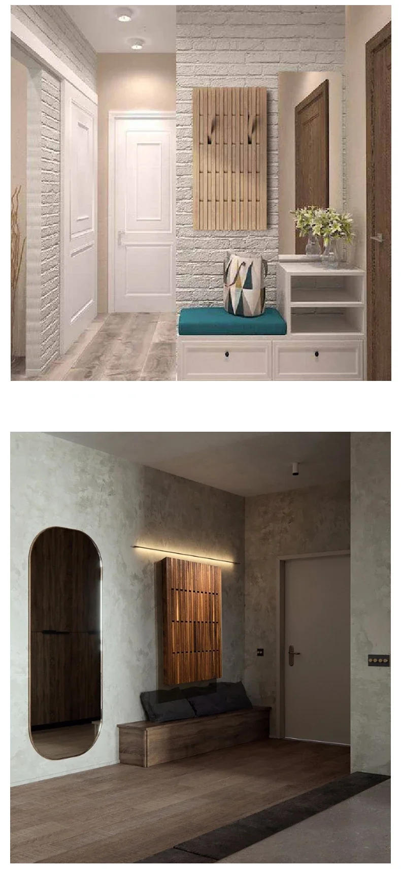 Description Picture 6 of itemMultilayer Creativity Wall Clothes Hanger Wood Wall Coat Racks Hooks Living Room  Wall Clothes Hanger Closet Home Furniture