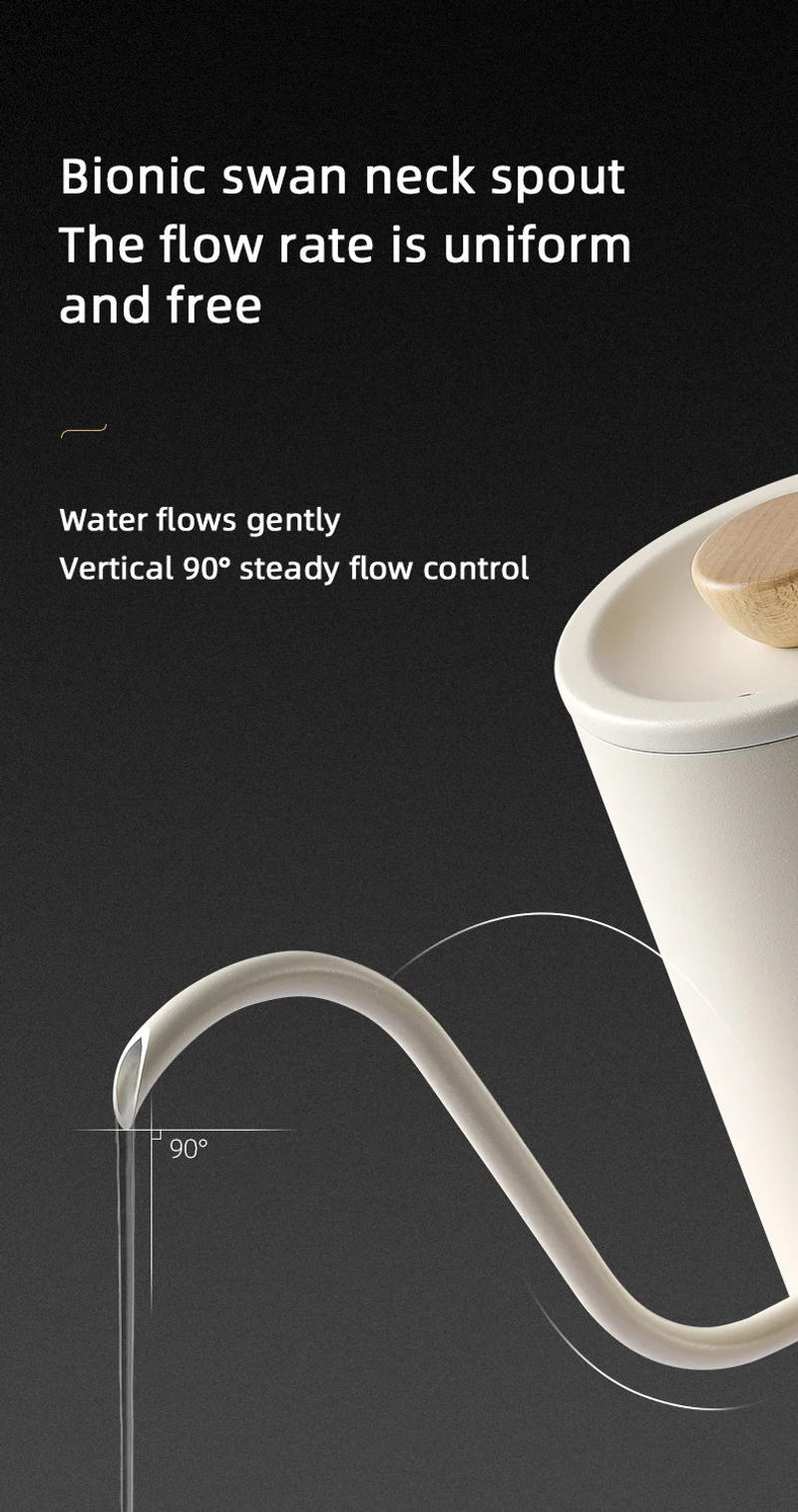 Description Picture 5 of itemMHW-3BOMBER Drip Coffee Set 600ml Pour Over Kettle Gooseneck Spout Tea Pot Glass Filter Cup & Paper Coffee Servers Accessories