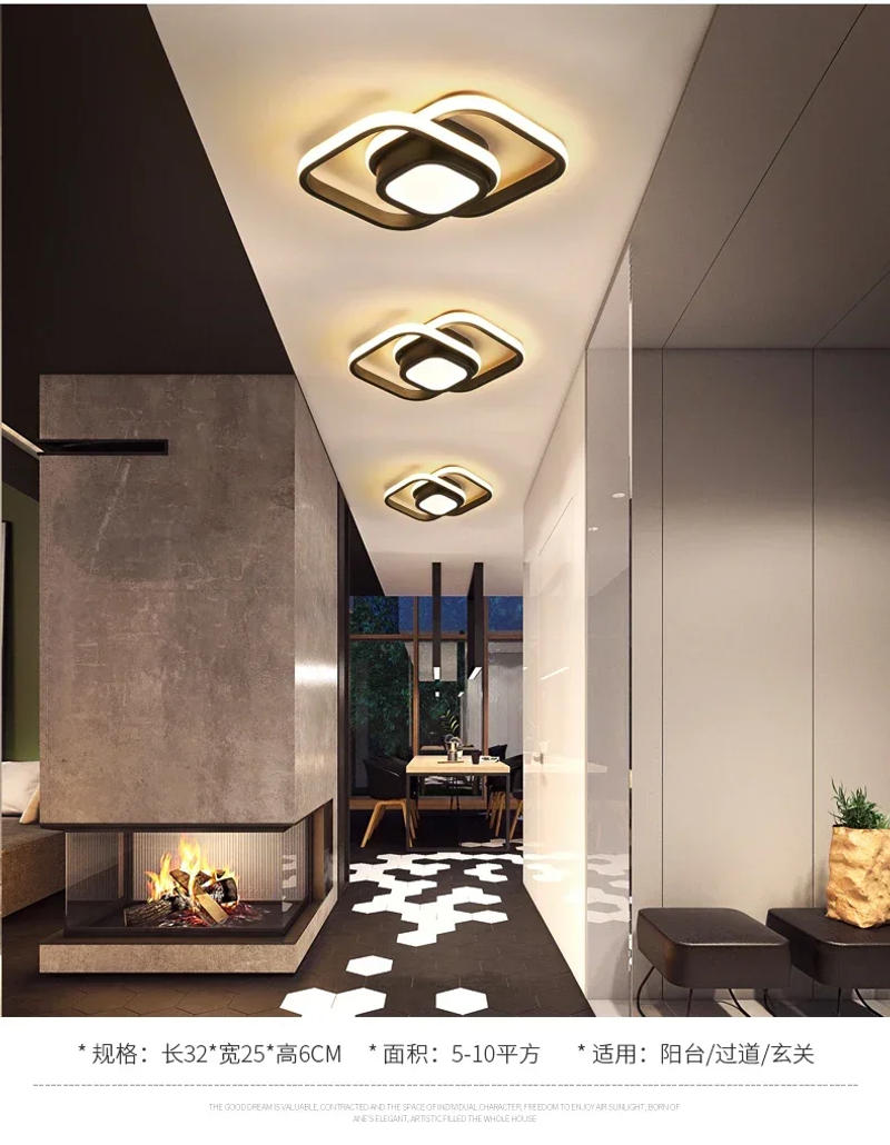 Description Picture 6 of itemUltra-thin Bedroom Ceiling Light - Efficient LED Lamps for a Cozy Home Atmosphere