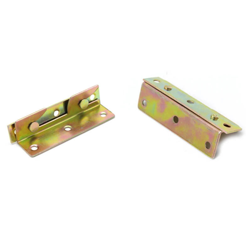 Description Picture 5 of item4 Sets Metal Bed Bracket Bed Frame Fixing Connecting Furniture Rail Hooks Bracket Hinge Fitting Connector Locks Hardware