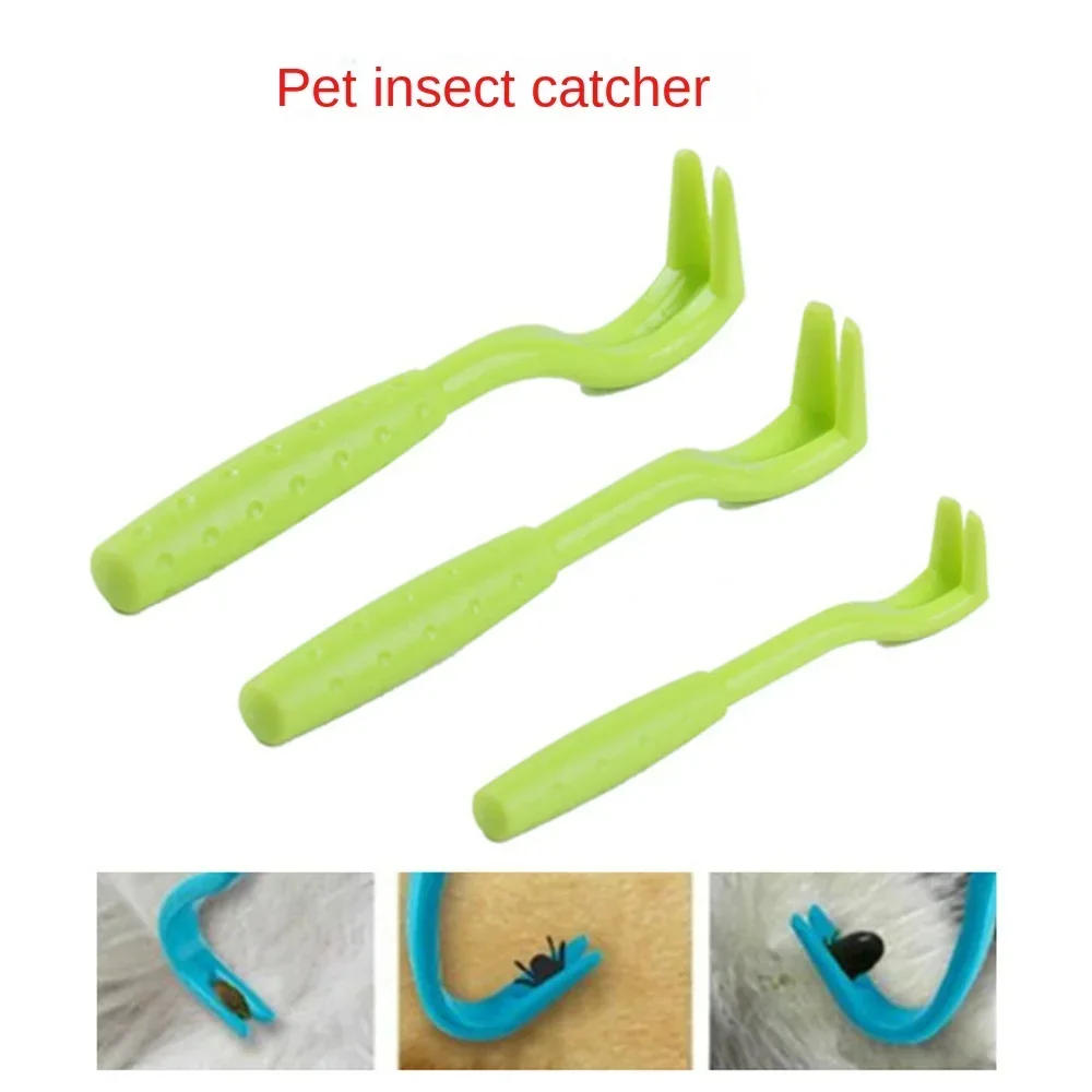 Description Picture 3 of item3Sets Flea Remover Hook Tick Remover Tweezer Tick Pull Pet Cat Dog Tick Clamp Accessaries Pet Mite Flea Extractor Dog Accessarie