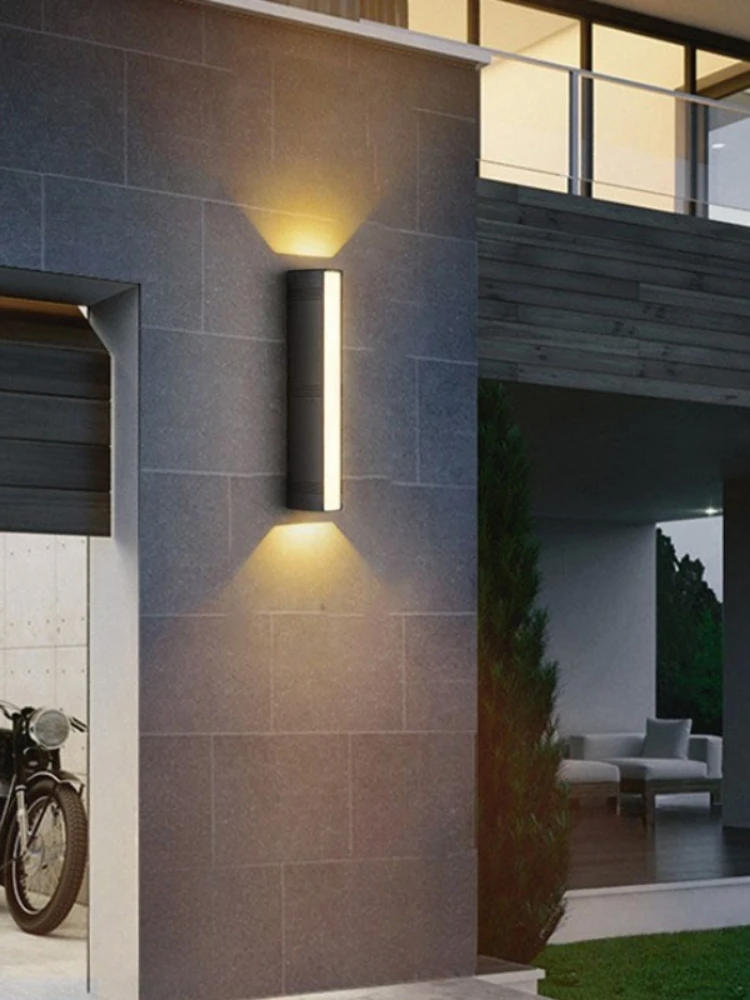 Description Picture 2 of itemLED Wall Lamp Strip Outdoor Waterproof IP65 Three Sides Illuminat Villa Gate Exterior Wall Decor Modern Hang Wall Lighting Light