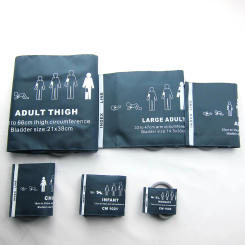 6 Sizes Nylon Blood Pressure Cuff Single Tube Nylon Oxford Patient Monitor NIBP Cuff BP Meter Pipe Length 30cm