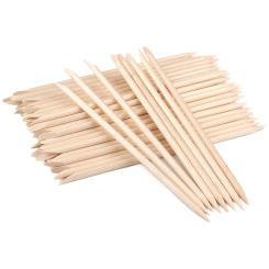 100Pcs Wooden Orange Stick Cuticle Pusher Dual Ended Nail Sticks Dead Skin Remover Dotting Picker Manicure DIY Tools