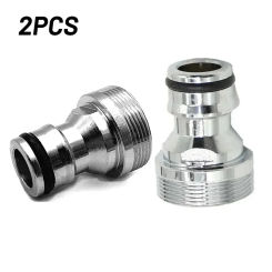 2pcs Thread Connectors Faucet Adapter Garden Irrigation Watering Hose Brass Plug-In Coupling M22 IG M24 AG Connection Parts