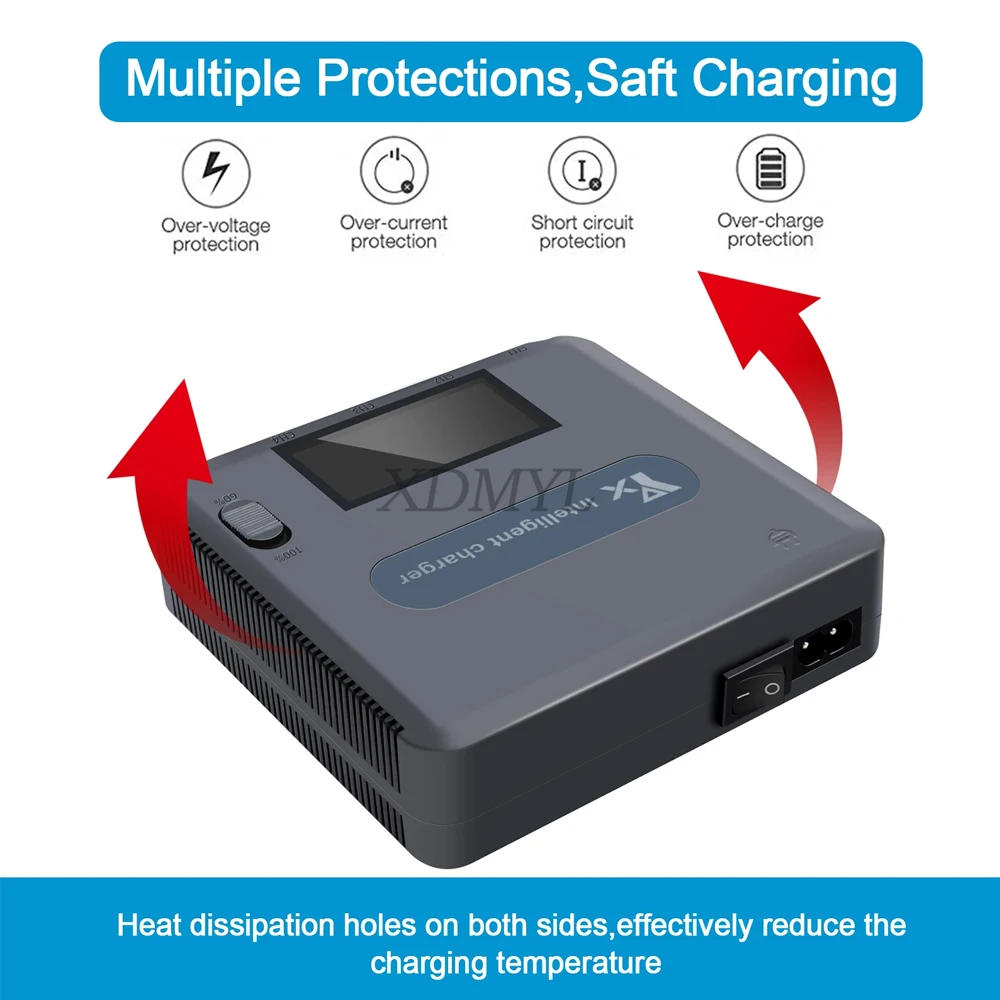 Description Picture 6 of item6 IN 1 Digital Display Battery Charger for DJI Mavic 3 Drone Battery Charging Hub Fast Smart Battery Charger Drone Accessories