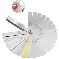 32 Blades Universal Metric and Imperial Thickness Gage Set Tappet Valve Stainless Steel Feeler Gauges Gap Measuring Tool