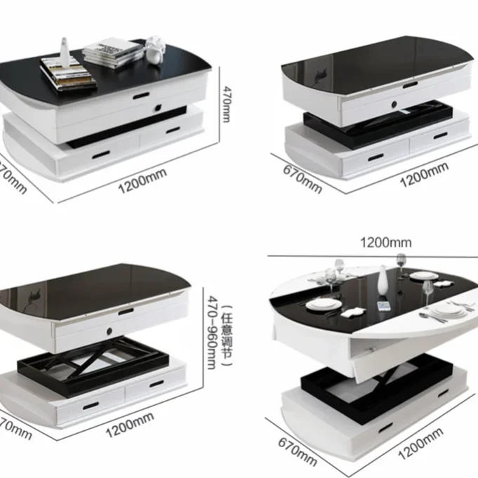 Description Picture 3 of itemWireless Wired Remote Control Coffee Table Dining Table Electric Lift Table Lifter Iron Frame Hardware Folding Iron Frame