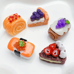 5 Piece Miniature Food Fridge Magnets Set, Simulation Food Refrigerator Magnets, Cute Whiteboard Decorative Stickers
