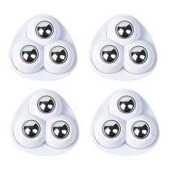 4pcs Paste Universal Wheel 360 Degree Free Rotation Sticky Swivel Pulley No Noise for Trash Can Bottom Kitchen Small Appliances