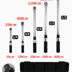 ARITER 1/2" 3/8" 1/4" Click Torque Wrench 72 teeth ±3% High Precision Professional Bicycle Car Repair tools