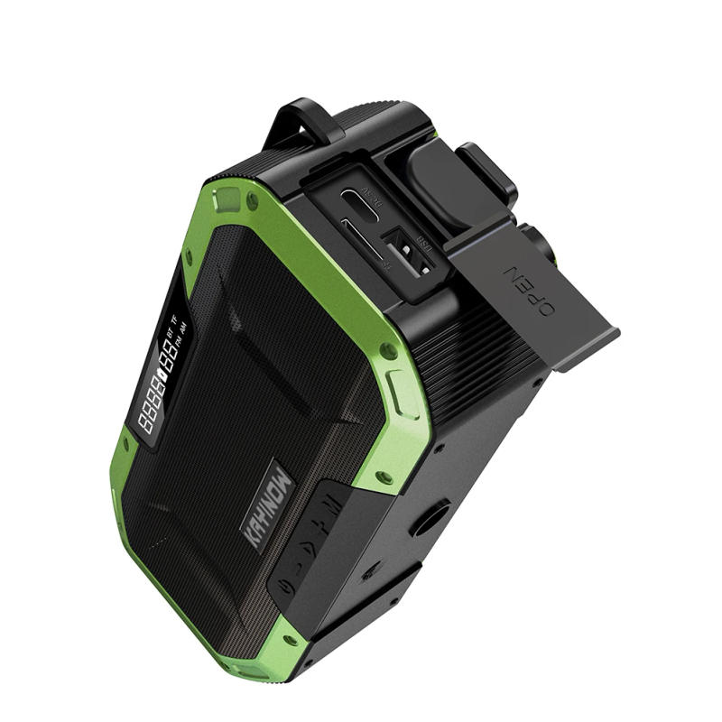 Description Picture 6 of itemPortable Bluetooth Speaker Hand Crank Solar Radio AM/FM Emergency Radio LED Power Display Flashlight IPX5 Waterproof Power Bank