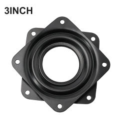 Tool Hollow Turntable Bearing Rotating 1PCS 360 Degree Black Galvanized Sheet Heavy Duty Metal Plate Desk Table Swivel Turntable