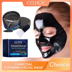 Face Cleansing Mask Charcoal Shrink Pores Cleaner Blackhead Remover Mask For Face Moisturizing Brightening Facial Skin Care 100g