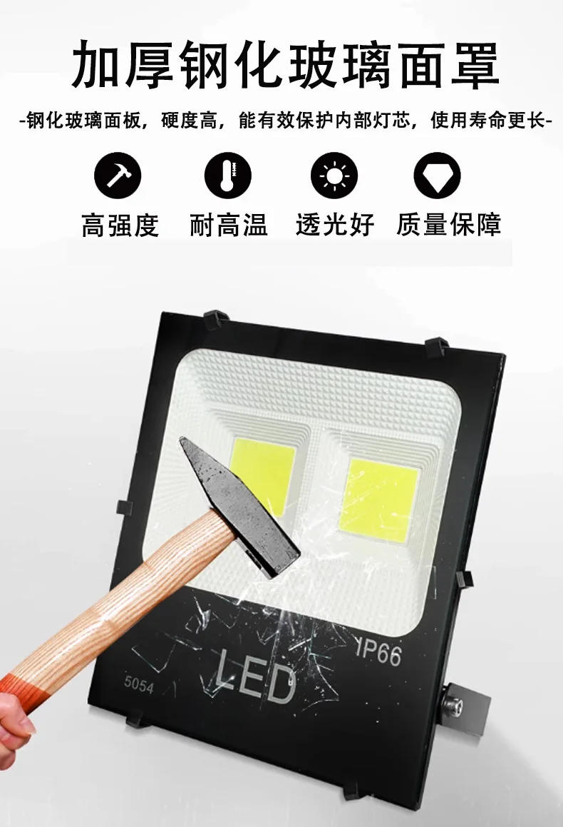 Description Picture 6 of item2024 Strong Light Outdoor Waterproof LED Projection Lamp Advertising Board Factory Stadium Floodlight Bright Projection Light