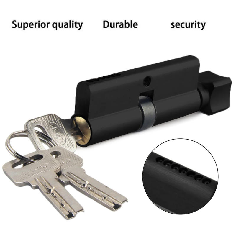 Description Picture 3 of itemDoor Lock Cylinder Zinc Alloy Thumb Turn Cylinder Locks Indoor Wooden Door Lock 70mm Both Side Key Operated Hardware