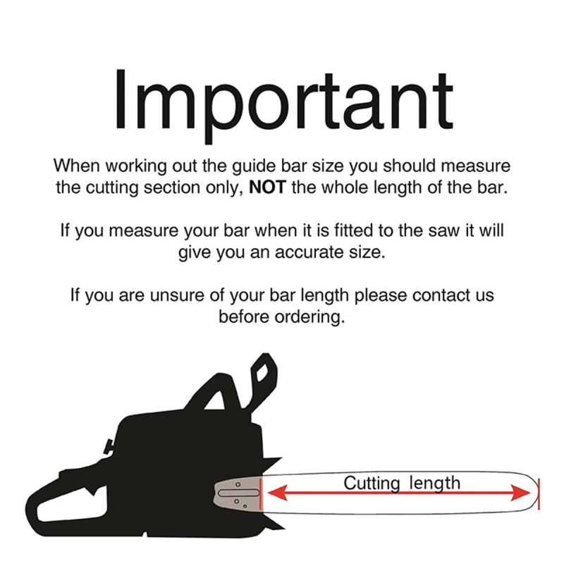 Description Picture 5 of item16 Inch Chainsaw 56 Drive Links 28 Cutter 3/8"LP .050" Steel Chains Chain Replacement Part for Electric Saw Wood Cutting