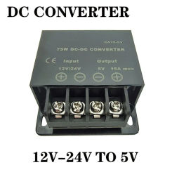 DC 12V 24V to 5V 5A 10A 15A DC DC Converter Step Down Voltage Regulator Buck Converter Car Power Supply Transformer Module