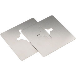 2 Pcs Ball Lock Door Reinforcement Plate Strike Filler Knobs Adjustable Cover Kick Stainless Steel Repair Kit Hole Baby