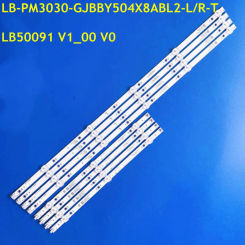 New LED Backlight Strip LB50091 V1_00 V0 50D3503V2W3C1B3 LB-PM3030-GJBBY504X8ABL2-L/R-T For LC-50LB601U NS-50DF710NA19