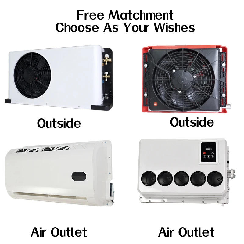 Description Picture 3 of item12v 24v Dc Mini Split Rv Truck Portable Air Conditioner For Caravan