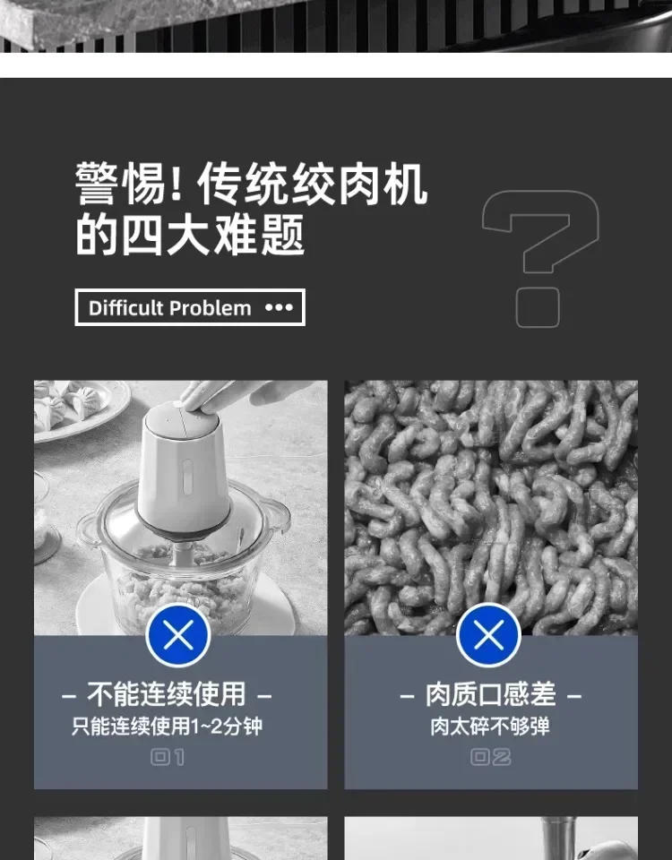 Description Picture 5 of item220V Vegetable slicer, household slicing and shredding tool, electric drum for cutting potatoes, radishes, onions, garlic slices