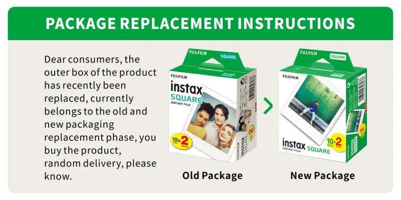 Description Picture 2 of itemOriginal Fujifilm Instax Square Instant white edge Film color film for Fuji SQ10 SQ6 SQ1 SQ20 SQ40 SP3 Hybrid format Cameras