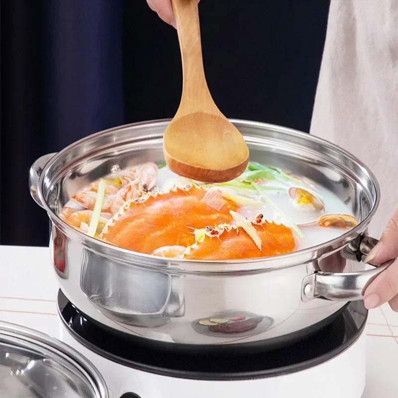 Description Picture 6 of item304 Stainless Steel Double Boiler Steam Pot Rice Noodle Roll Steamer Soup Pot Steamed Buns Cake Boilers Kitchen Tools Cookware