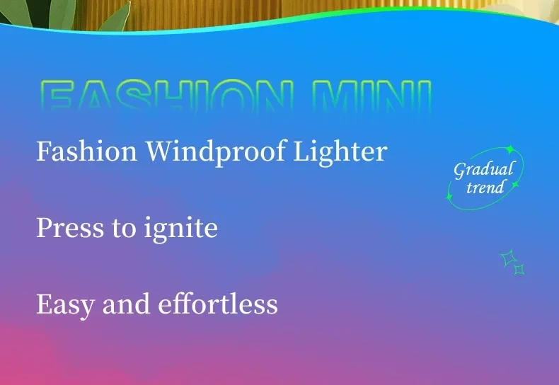 Description Picture 6 of itemMini Inflatable Windproof Butane Lighter Pink Jet Flame Luminous Cigarette Lighter Metal Electronic Lighters Smoking Accessories