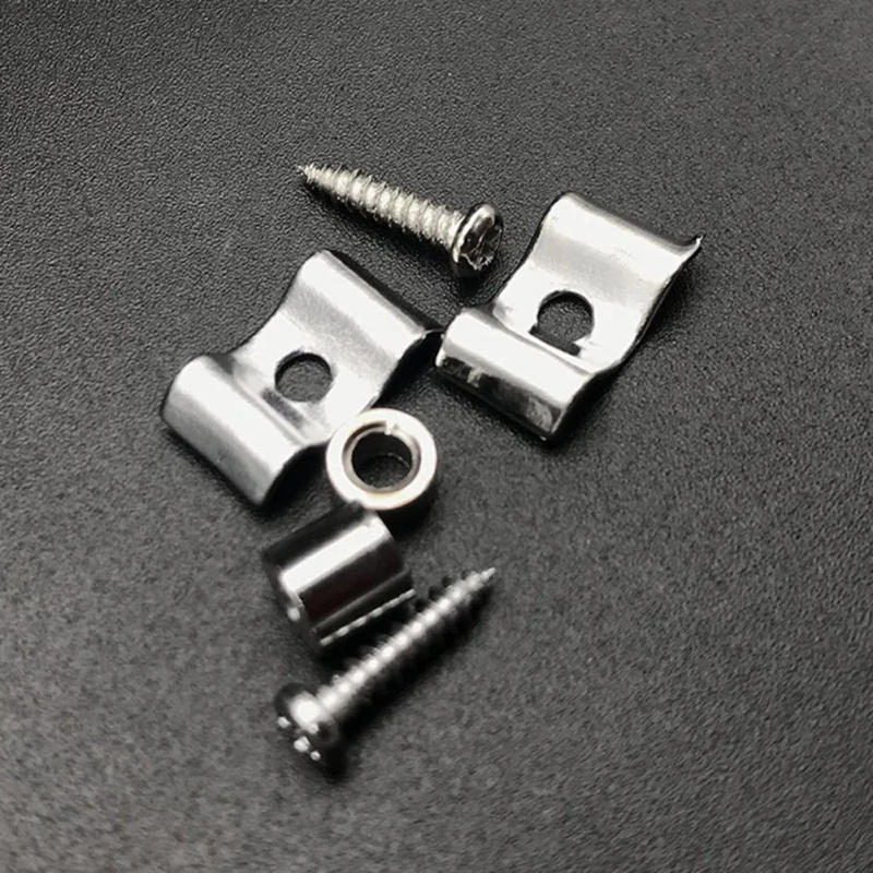 Description Picture 2 of item1 Pair Of String Trees/Retainers Electric Guitar Gold/Black/Chrome With Screw Outdoor Longboard Parts Accessories