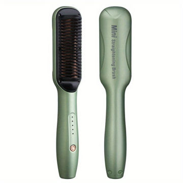 Portable Mini Hair Straightener Comb - Gentle On Hair, Perfect For Straightening, Air Bangs, And Slightly Curly Hair