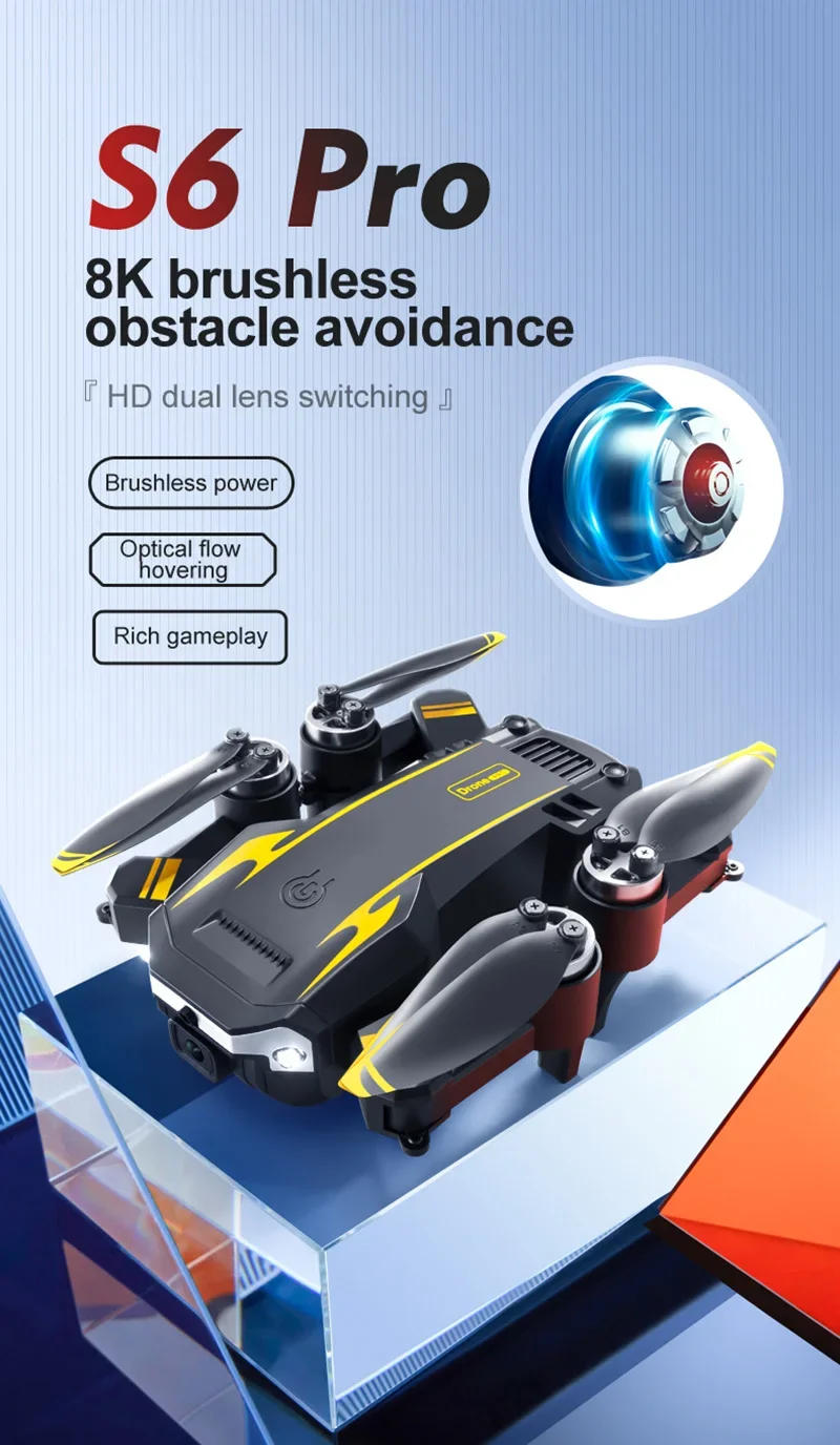 Description Picture 2 of itemXiaomi S6 Pro Drone GPS 8K 5G Professional HD Aerial Photography Dual-Camera Omnidirectional Obstacle Avoidance Four-Rotor New