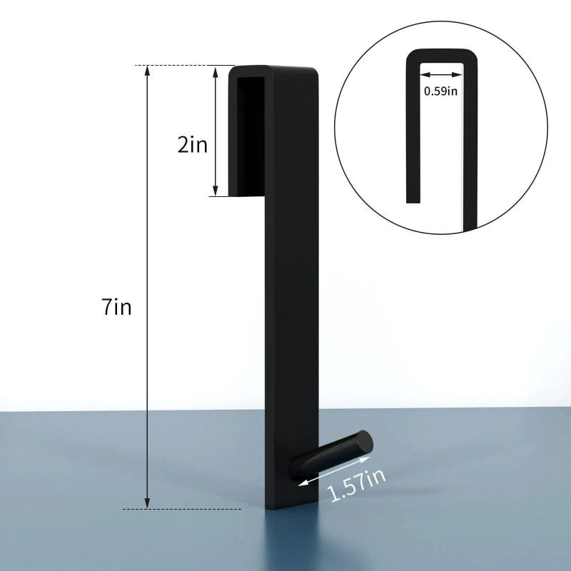 Description Picture 3 of itemAcrylic Bathroom Shower Door Hook Over Glass Door Shower Towel Rack Punch-Free Bathroom Bathrobe Hanger Transparent Towel Hooks