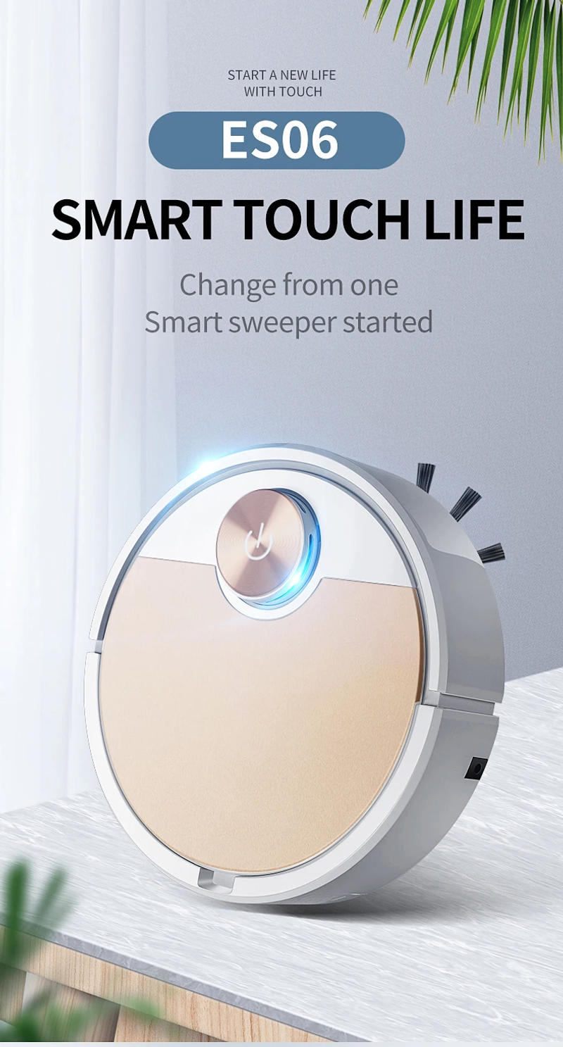 Description Picture 3 of itemNew ES06 Robot Vacuum Cleaner APP Wireless Cleaning Machine Smart Remote Control Sweeping Floor For Home Vacuum Cleaner