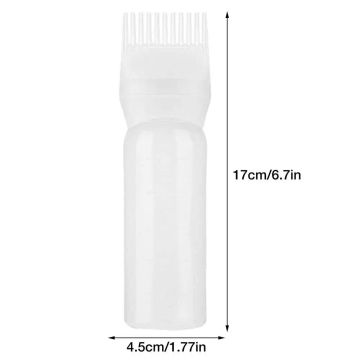 Root Comb Applicator Bottle 1pc Portable Hair Dye Applicator Brush Dyeing Shampoo Bottle Oil Comb Hair Dye Bottle Applicator