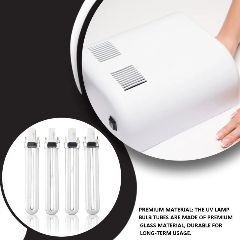 Description Picture 4 of item4pcs 9W Nail Dryer UV Lamps Tube Light Bulbs Professional Dryers Replacement Multifunctional Fingernail Care Tools ZE62000